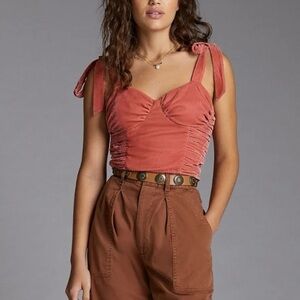 NWT Forever that girl (Anthropologie) velvet corset top